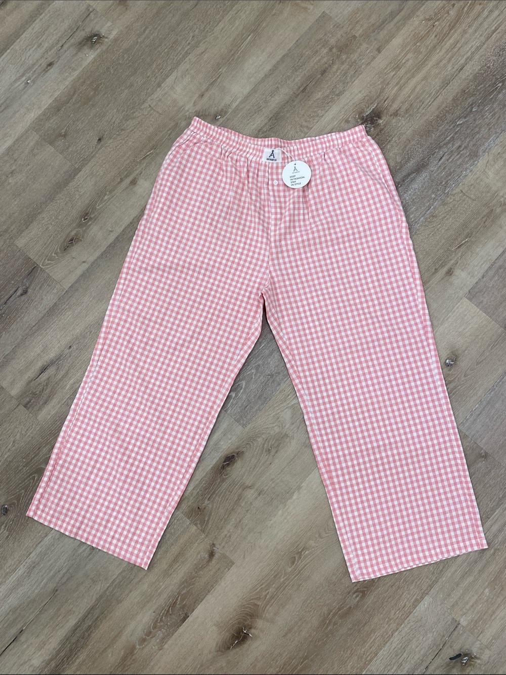 🆕 Anrabess Pocketed Gingham Pajama Bottoms Sleepwear Comfy Sz XXL BRAND NEW ✨